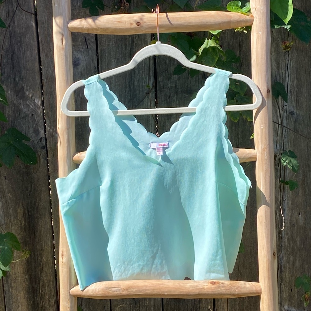 Mint Crop Top